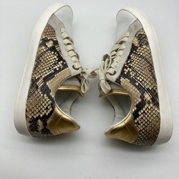 Zadig & Voltaire Python Print 100% Leather Women’s Sneakers Size 39/8,5 Italy - Picture 8 of 11